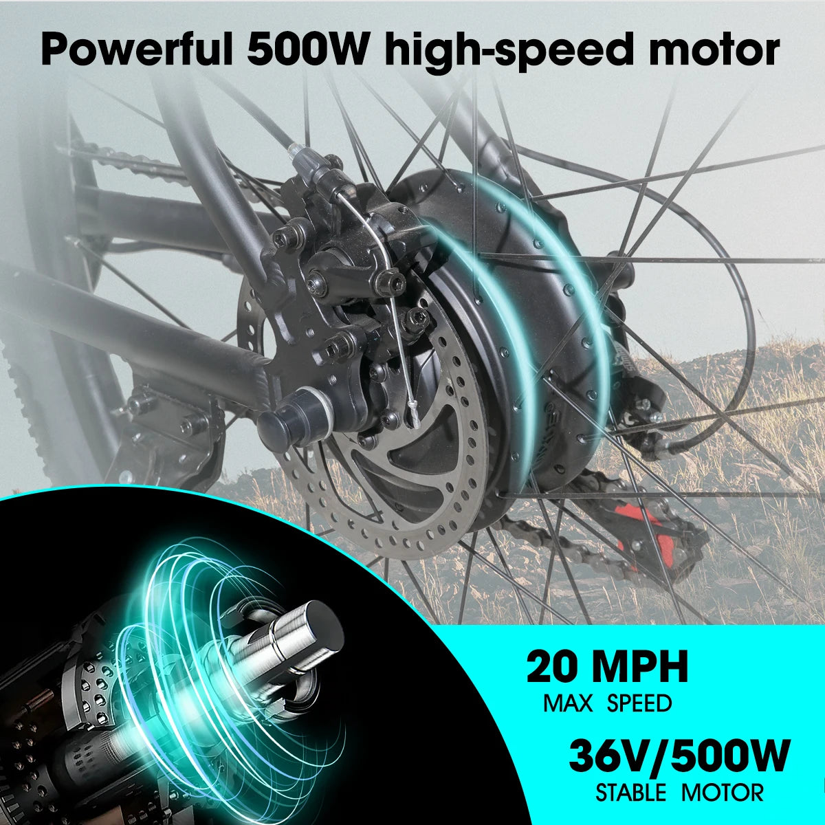 HILAND Electric Bike for Adults