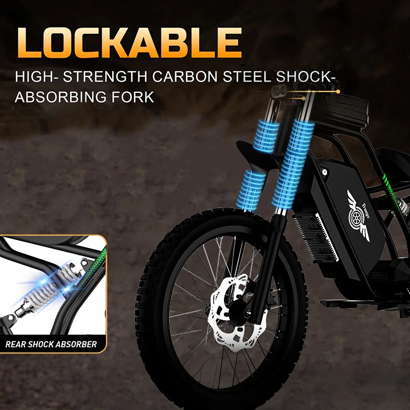 28/40MPH 60V 25AH E-Bikes