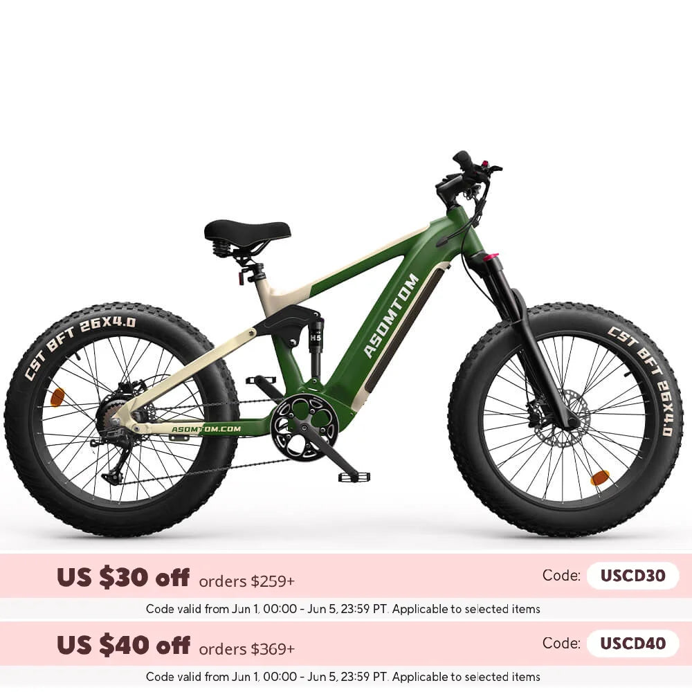 Asomtom SR6 26" Fat Tire All-Terrain Electric Bike