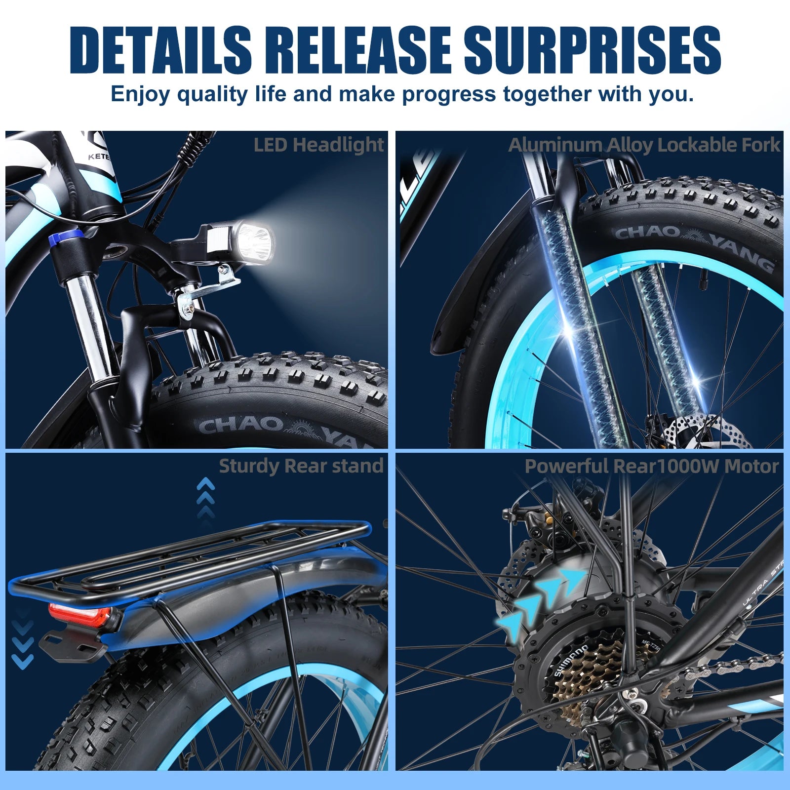 KETELES K800 Electric Bike With 1000W Motor