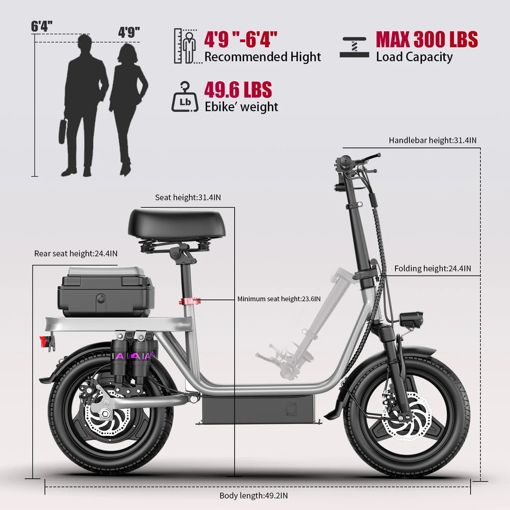 Electric Scooter for Adults 700W Peak Motor