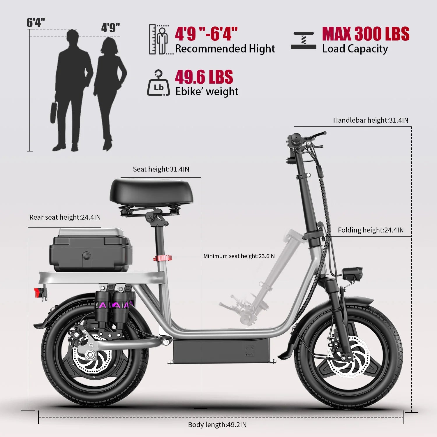 Electric Scooter for Adults 700W Peak Motor